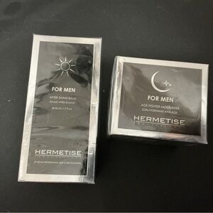 Men's After Shave Balm and Moisturizer Set - Black